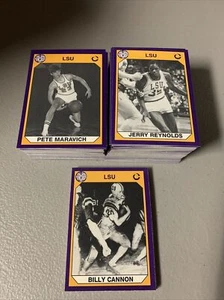 1990 Collegiate Collection LSU Complete 200-Card Set Plus Promos Pete Maravich - Picture 1 of 3