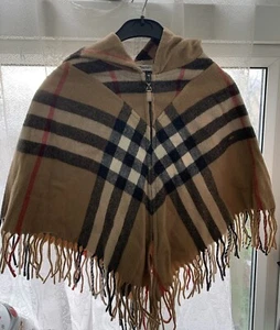 PONCHO CAPA BURBERRY CON CAPUCHA HOUSE CHECK NIÑAS TALLA 4-3 AÑOS NIÑO - Imagen 1 de 6