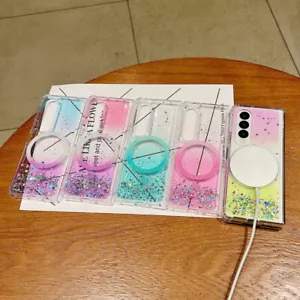 For Samsung Galaxy Fold 4 Fold 3 Magnetic MagSafe Gradient Silicone Case Cover - Picture 1 of 15