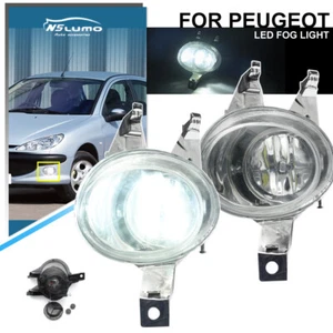 For Peugeot 206 SW CC S16 GTI Hatchback Front Bumper LED Fog Light Driving Light - Picture 1 of 12