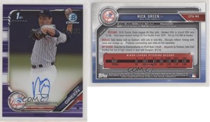 2019 Bowman Chrome Prospects Auto Purple Refractor /250 Nick Green #CPA-NG Auto