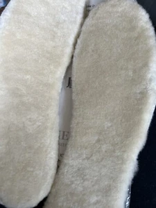 Shepherd Sheepskin Foot Wear Fluffy Almond Color Size 46/12 Open Package New - Picture 1 of 9