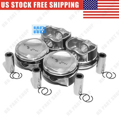 Pistons & Rings Oversized 83mm +0.5 / Φ21mm For VW Passat Audi A3 A4 A5 1.8 TFSI Foto 1 de 4