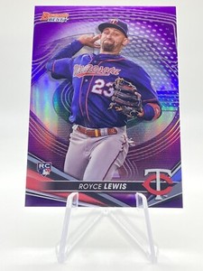 2022 Bowman’s Best #65 ROYCE LEWIS Rookie Purple Refractor /250 Minnesota Twins