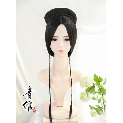 Women Cosplay Ming Dynasty Whole Hair Wig Handmade Headwear Show Chinese Ancient - Image 1 of 4
