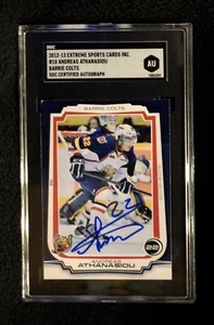 TARJETA FIRMADA POR ANDREAS ATHANASIOU BARRIE COLTS SGC AUTENTICADA AU1004359 - Imagen 1 de 1