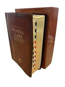 BIBLIA PASTORAL DE ESTUDIO PALABRA CLAVE RV1960 y DICCIONARIO STRONG con INDICE - Foto 1 di 10