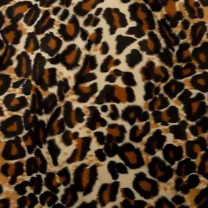 (7,93€/m²) Stoff Fellimitat Velboa Leo Kunstfell Fasching Leopard Meterware - Bild 1 von 1