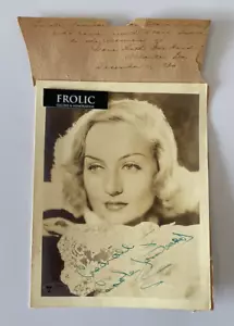 CAROLE LOMBARD 1939 Signed Photo "Gone With The Wind" Movie Premiere Time Period - Bild 1 von 10