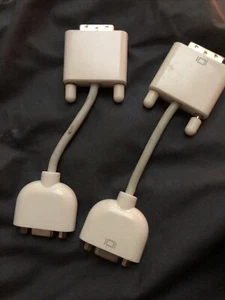 2xOriginal Apple Mini DisplayPort auf VGA Adapter Kabel für MacBook iMac -Mac - Photo 1/3