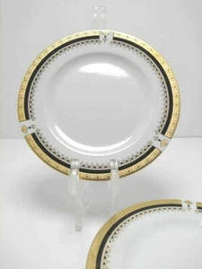 2 Teller GOLDRAND - MAGHSOUD PORZELLAN DURCHMESSER 17 CM - Bild 1 von 5