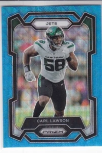 CARL LAWSON 2023 PANINI PRIZM BLUE WAVE #041/199 #231 JETS - Picture 1 of 2