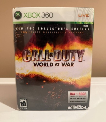 Call Of Duty World At War – Limited Collector's Edition Xbox 360, Complet Très Bon état