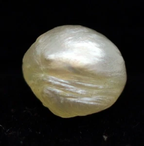 Natural Saltwater Basra Pearl 6 x 5 mm Uneven Cabochon Loose Gemstone 1.11 Ct - Picture 1 of 7