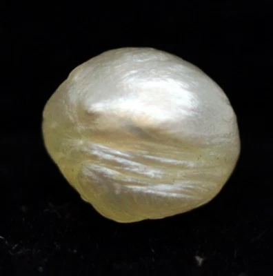 Natural Saltwater Basra Pearl 6 x 5 mm Uneven Cabochon Loose Gemstone 1.11 Ct - Image 1 of 4