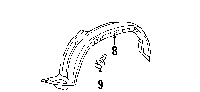 Protector contra salpicaduras guardabarros delantero izquierdo GENUINO se adapta a: Lexus GX460 10 - 13 OEM Foto 1 de 1