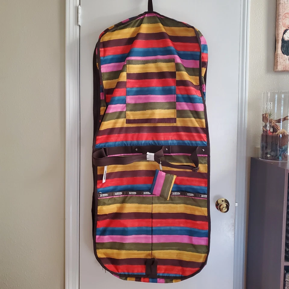 Bolso de Viaje LeSportSac Convertible Prenda Colgante Tamaño Completo Rayas Foto 1 de 4