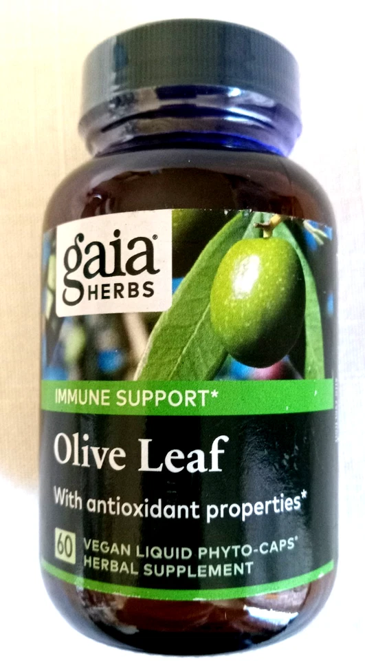 Hierbas Gaia hoja de olivo 60 fitocápsulas líquidas vegetarianas sin lácteos caducidad 03/2027 Foto 1 de 3