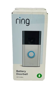 Ring Videocitofono HD a Batteria Nichel Satinato, NUOVO - Foto 1 di 6