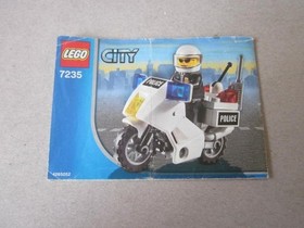 Lego Building Instructions Instruction City 7235 Police Motorcycle