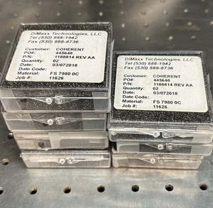 Dimaxx für kohärente 1" x 2" Fenster / Splitter für UV Corning 7980 Quarzglas - Bild 1 von 4