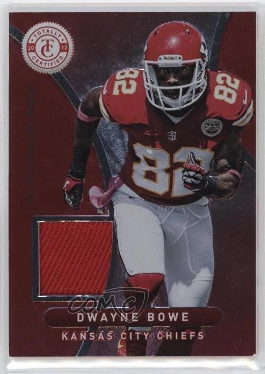 2012 Totally Certified Materials Platinum Red /299 Dwayne Bowe #39 - Image 1 of 2