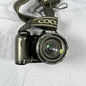 Cámara digital Nikon Coolpix L110 negra probada ¡funciona muy bien! - Imagen 1 de 7