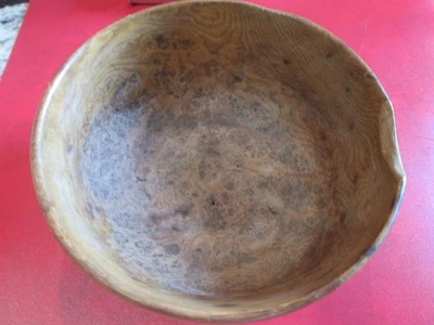 Antique American 19th C BURLED WOOD BOWL  - No Reserve - Image 1 of 4