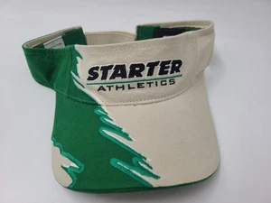 Youth Starter Brand Athletics Sun Golf Visor Adjustable Hat Cap Boys Beige Green - Picture 1 of 15