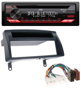 JVC CD DAB USB Bluetooth MP3 Autoradio für Toyota Corolla E12 2003-2008 dunkelgr - Bild 1 von 7