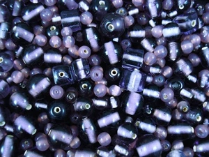 Glass Bead Mix 250g Purple Tones DIY Jewellery Bracelets Necklaces Earrings - Bild 1 von 2