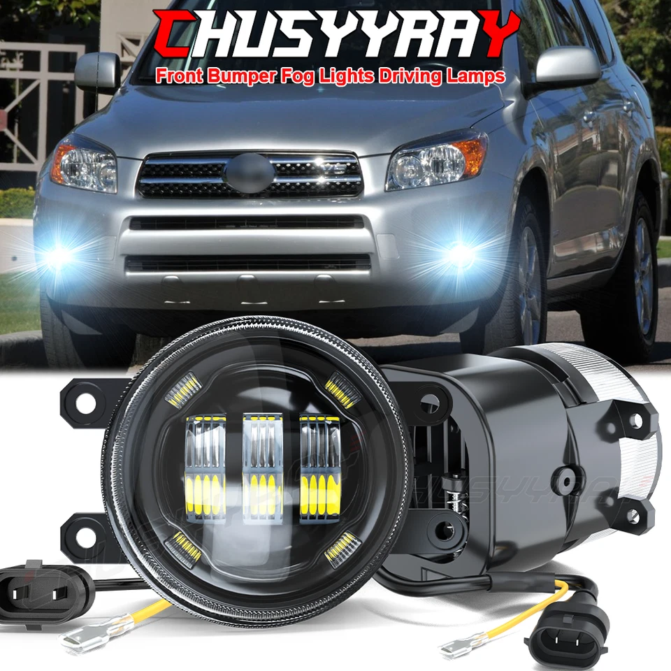 Par de luces antiniebla transparentes para parachoques delantero Toyota RAV4 2006-2007 aptas para Toyota RAV4 Foto 1 de 4