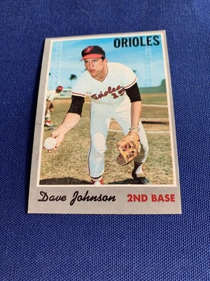 1970 Topps High Grade quase perfeito # 45 Dave Johnson - Imagem 1 de 2