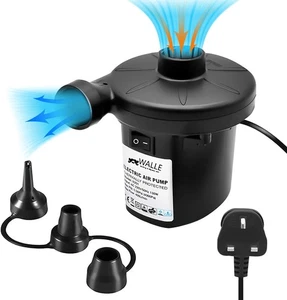 WALLE Electric Air Pump for Inflatable Quick Electric Pump with 3 Nozzles M-8211 - Picture 1 of 6