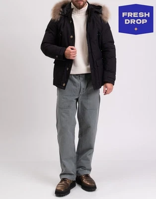 PVP €390 AT.P.CO Chaqueta Parka Talla S Termolite Cordón Cintura Capucha Desmontable Foto 1 de 4