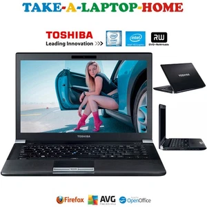 Toshiba Light Weight Laptop Fast Intel Core Inside 13.3" HD Screen WiFi 5Ghz DVD - Picture 1 of 9