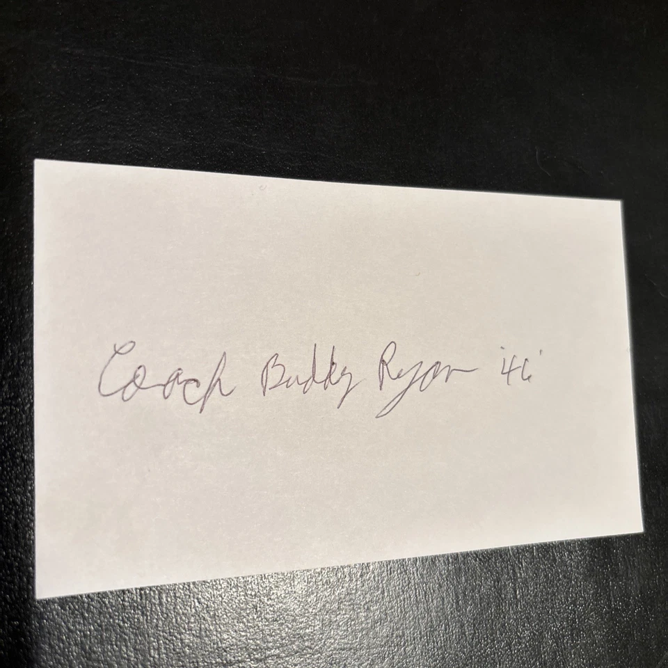 Buddy Ryan - Eagles & Cardinals Head Coach, Bears & Oilers Def. Crd. / Died 2016 - Image 1 of 1