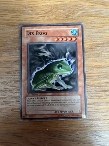 Yu-Gi-Oh Des Frog Common Card CRV-EN026 1st Edition NM - Picture 1 of 2