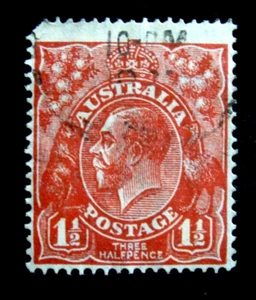 AUSTRALIA - SCOTT# 115 - USED - CAT VAL $13.50 - Picture 1 of 2