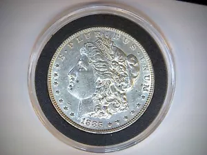 1885-P MORGAN SILVER DOLLAR, OLD U.S. SILVER DOLLAR, IN AIR-TITE, .77344 SILVER - Bild 1 von 2