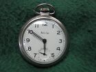 Vintage Westclox  BULL'S EYE  Pocket Watch  Does Not Run  Wound Too Tight