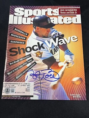 Bret Boone Mariners Signed Auto Sports Illustrated July, 2001 BAS COA - Image 1 of 4
