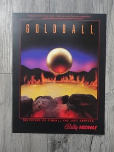 Volantino flipper Bally Gold Bally / brochure originale - Foto 1 di 2