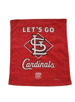 LET'S GO ST. LOUIS CARDINALS RALLY TOWEL 2016  Red Phillips 66 - NEW - Image 1 of 3