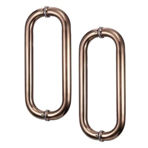2er-Pack Duschtürgriffe, 27,9 cm Lochmitte, Glastürgriff, Gold - Bild 1 von 6
