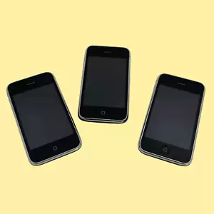FOR PARTS LOT OF 3 Apple iPhone 3G 8GB Black Model A1241 #5939 Z65/120 - Picture 1 of 11