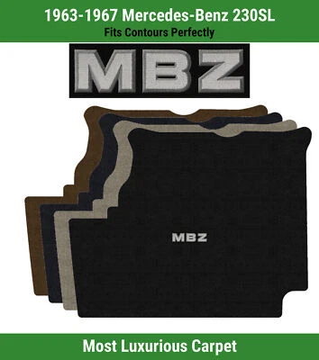 Alfombra de maletero Lloyd Luxe para Mercedes-Benz 230SL '63-67 con logotipo de apliques MBZ Foto 1 de 4