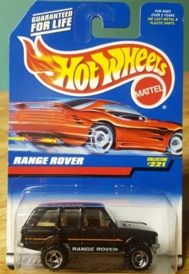 Hot Wheels 1997 Range Rover Black 1:64 Scale New  - Image 1 of 4