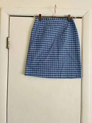 Vtg 90s Y2K Plaid Cutesy Clueless Friends Punk Grunge Goth Stretch Mini Skirt S - Image 1 of 4