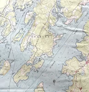 Map Friendship Maine #2 1973 Topographic Geo Survey 1:24000 27 x 22" TOPO4 - Picture 1 of 3